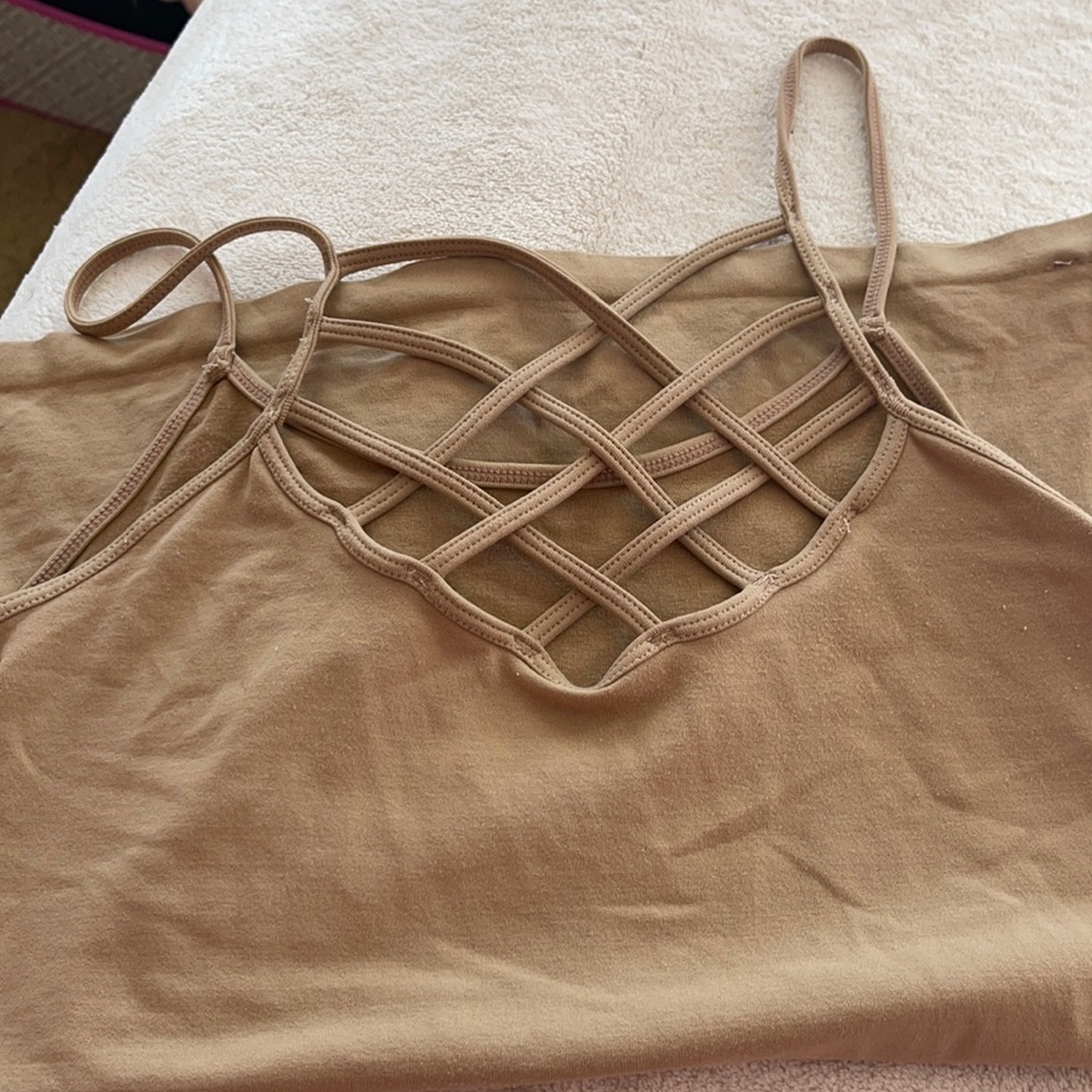 Suzette nude cross cross cami